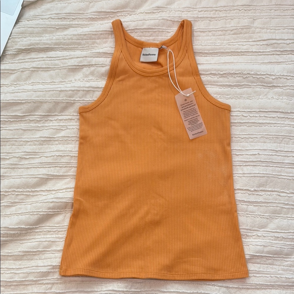 Richer Poorer Orange Tank Top